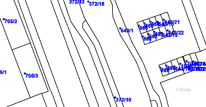 Parcela st. 674 v KÚ České Budějovice 4, Katastrální mapa