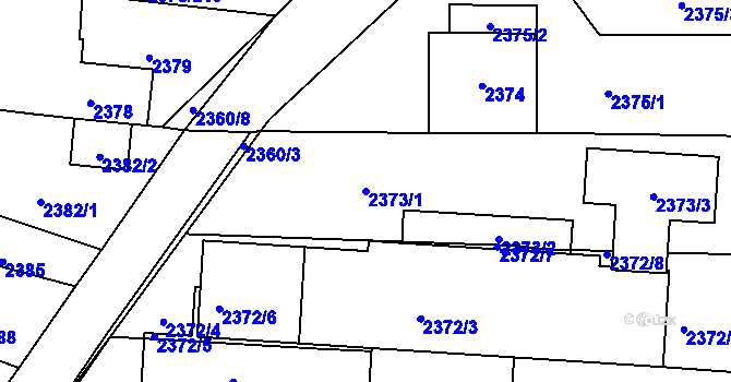 Parcela st. 2373/1 v KÚ České Budějovice 5, Katastrální mapa