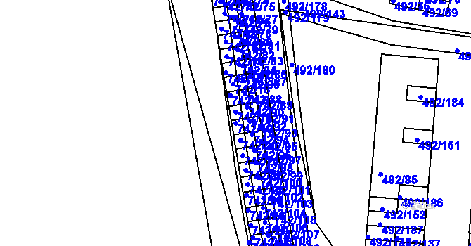 Parcela st. 742/19 v KÚ České Budějovice 6, Katastrální mapa