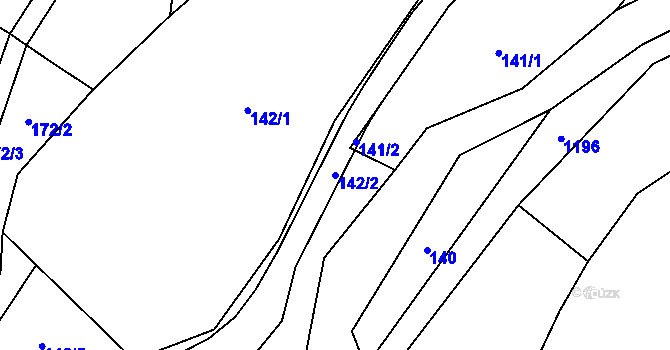 Parcela st. 142/2 v KÚ České Libchavy, Katastrální mapa