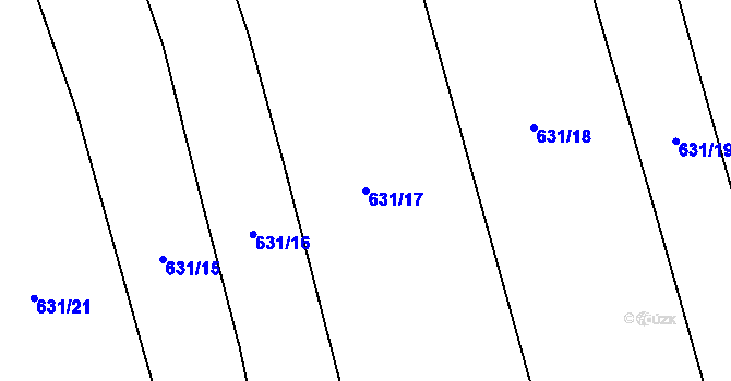 Parcela st. 631/17 v KÚ České Libchavy, Katastrální mapa