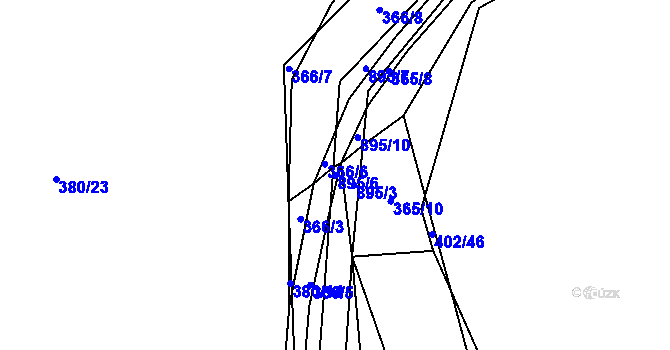 Parcela st. 895/6 v KÚ Český Brod, Katastrální mapa