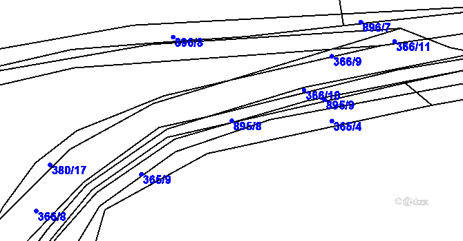 Parcela st. 895/8 v KÚ Český Brod, Katastrální mapa