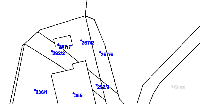Parcela st. 267/6 v KÚ Štolmíř, Katastrální mapa