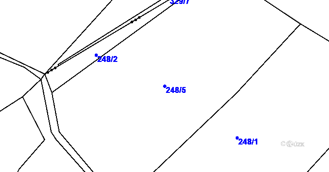 Parcela st. 248/5 v KÚ Smržov u Českého Dubu, Katastrální mapa