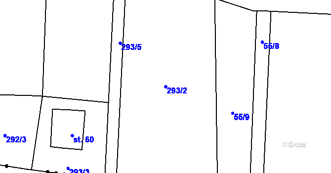 Parcela st. 293/2 v KÚ Smržov u Českého Dubu, Katastrální mapa