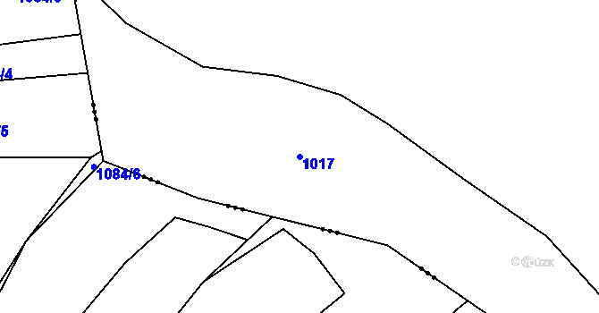Parcela st. 1017 v KÚ Slupenec, Katastrální mapa