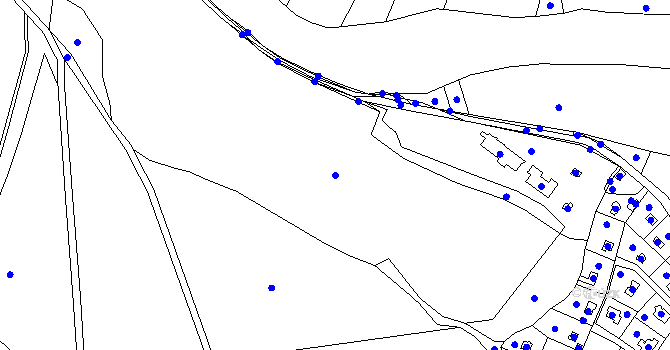 Parcela st. 90/2 v KÚ Český Šternberk, Katastrální mapa