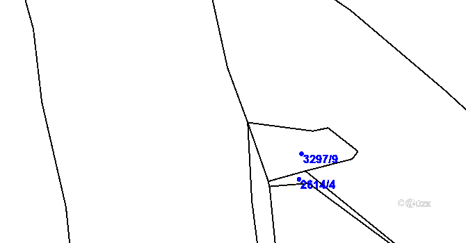Parcela st. 3297/7 v KÚ Český Těšín, Katastrální mapa