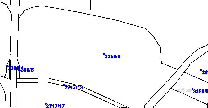 Parcela st. 3356/6 v KÚ Český Těšín, Katastrální mapa