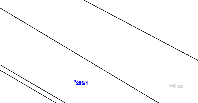 Parcela st. 226/2 v KÚ Čestín, Katastrální mapa