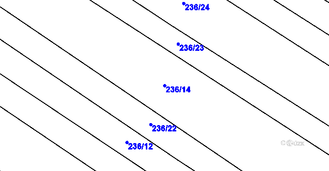 Parcela st. 236/14 v KÚ Polipsy, Katastrální mapa