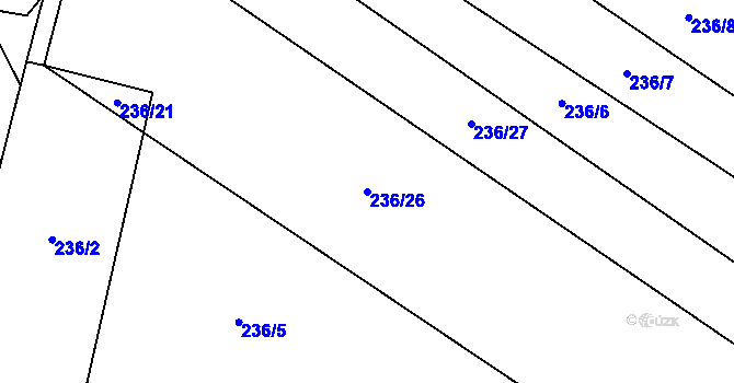 Parcela st. 236/26 v KÚ Polipsy, Katastrální mapa