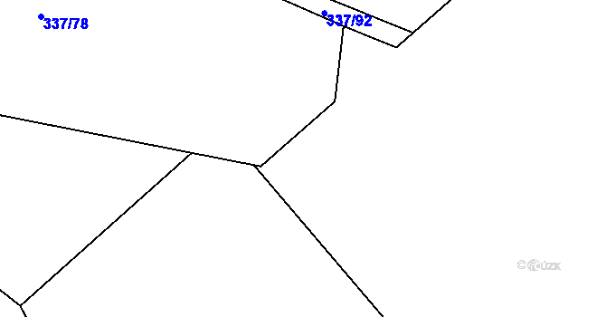 Parcela st. 337/91 v KÚ Čestlice, Katastrální mapa