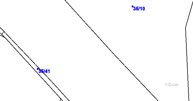 Parcela st. 35/9 v KÚ Štipoklasy u Číhané, Katastrální mapa