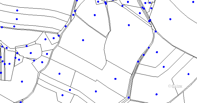 Parcela st. 62 v KÚ Zdeslavice, Katastrální mapa