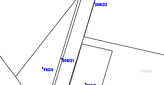 Parcela st. 306/27 v KÚ Čikov, Katastrální mapa