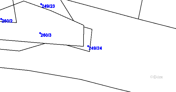 Parcela st. 249/24 v KÚ Čimelice, Katastrální mapa