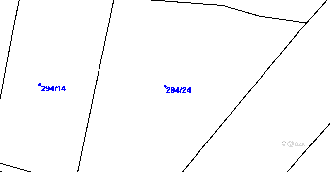 Parcela st. 294/24 v KÚ Čimelice, Katastrální mapa