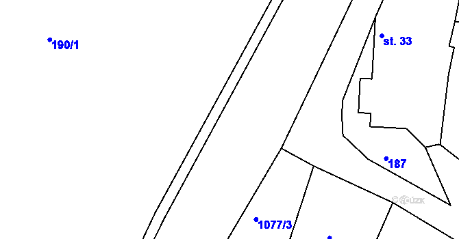 Parcela st. 1026/18 v KÚ Čimelice, Katastrální mapa