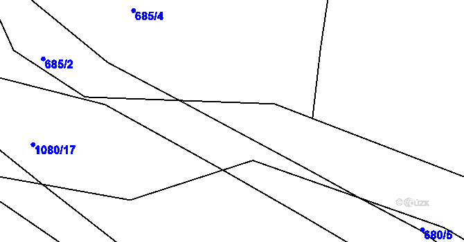 Parcela st. 1080/18 v KÚ Čimelice, Katastrální mapa