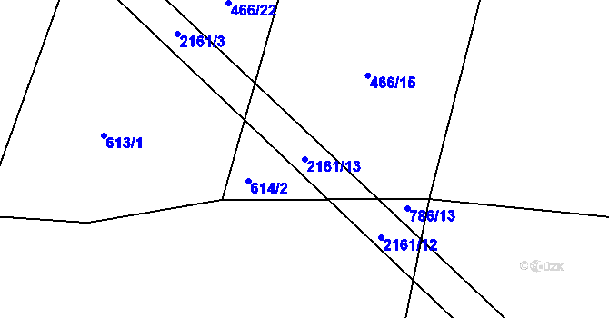 Parcela st. 2161/13 v KÚ Čímice u Sušice, Katastrální mapa