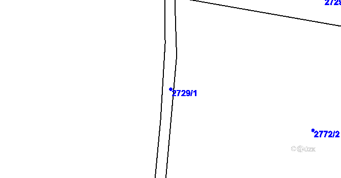 Parcela st. 2729/1 v KÚ Čistá u Horek, Katastrální mapa