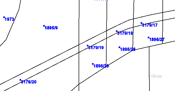 Parcela st. 3179/19 v KÚ Čistá u Horek, Katastrální mapa