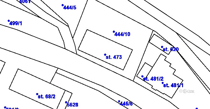 Parcela st. 473 v KÚ Čistá u Litomyšle, Katastrální mapa