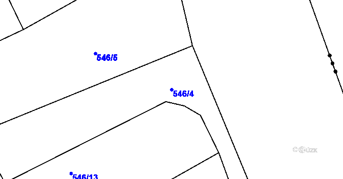 Parcela st. 546/4 v KÚ Čivice, Katastrální mapa