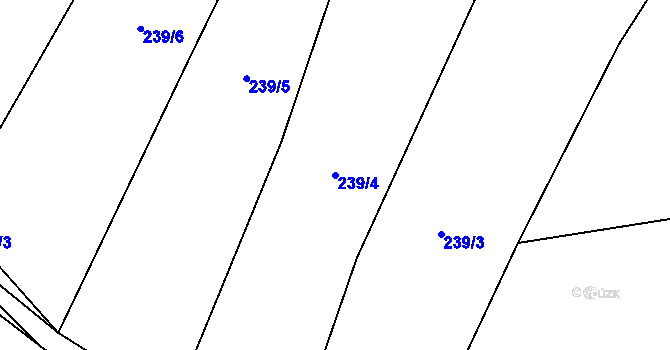 Parcela st. 239/4 v KÚ Čižice, Katastrální mapa