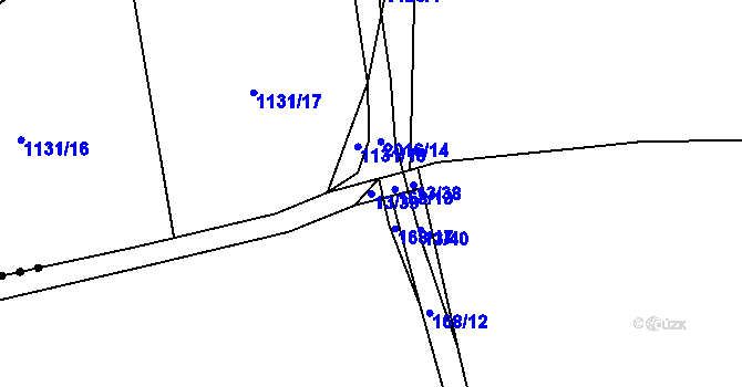 Parcela st. 13/39 v KÚ Nebílovský Borek, Katastrální mapa
