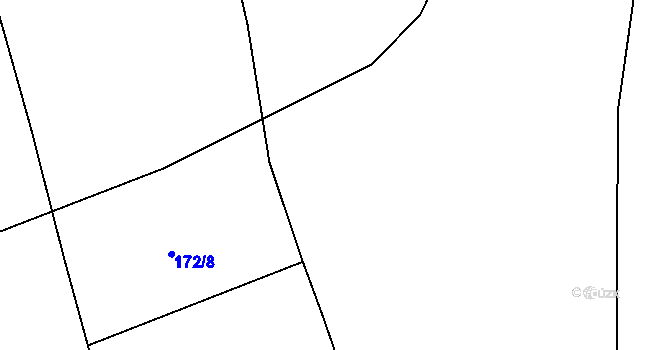 Parcela st. 172/11 v KÚ Nebílovský Borek, Katastrální mapa