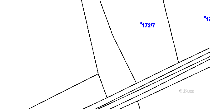 Parcela st. 173/6 v KÚ Nebílovský Borek, Katastrální mapa