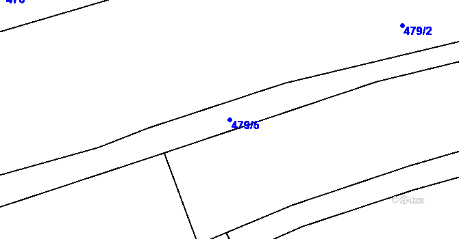Parcela st. 479/5 v KÚ Bošovice u Čížové, Katastrální mapa