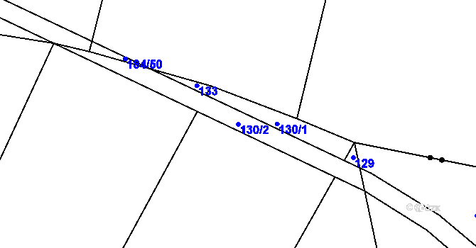 Parcela st. 130/2 v KÚ Krašovice u Čížové, Katastrální mapa