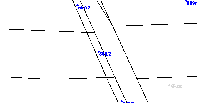 Parcela st. 556/2 v KÚ Krašovice u Čížové, Katastrální mapa