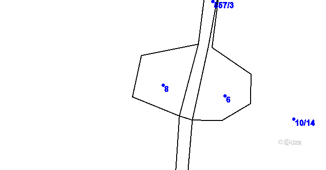 Parcela st. 8 v KÚ Předenice u Čkyně, Katastrální mapa