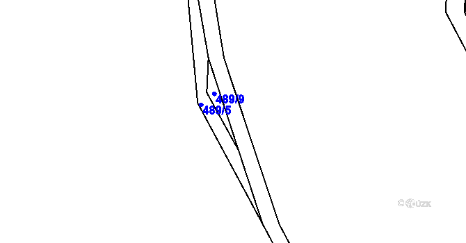 Parcela st. 522/20 v KÚ Spůle u Čkyně, Katastrální mapa