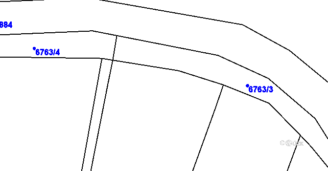 Parcela st. 6322/12 v KÚ Dambořice, Katastrální mapa
