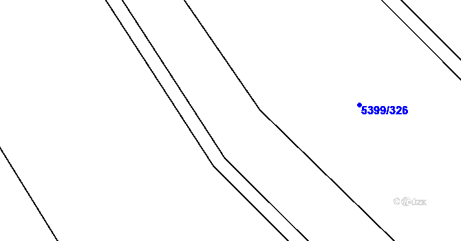 Parcela st. 5399/383 v KÚ Dambořice, Katastrální mapa