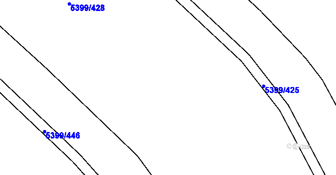 Parcela st. 5399/426 v KÚ Dambořice, Katastrální mapa