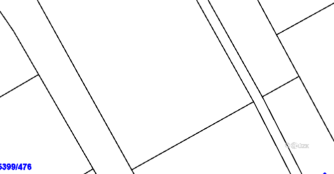 Parcela st. 5399/455 v KÚ Dambořice, Katastrální mapa
