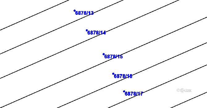 Parcela st. 6878/15 v KÚ Dambořice, Katastrální mapa