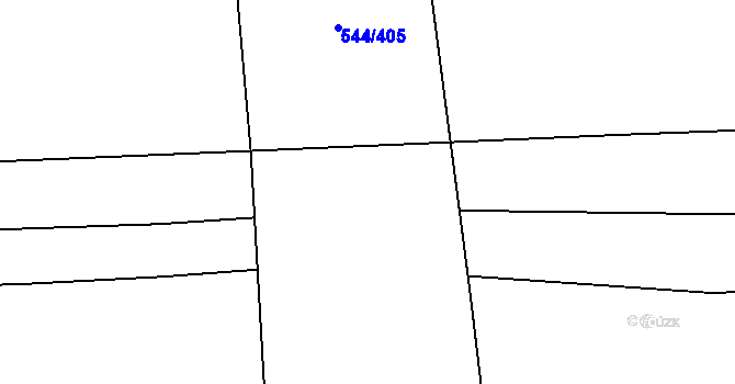 Parcela st. 544/404 v KÚ Dambořice, Katastrální mapa