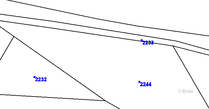 Parcela st. 225/7 v KÚ Trpík, Katastrální mapa