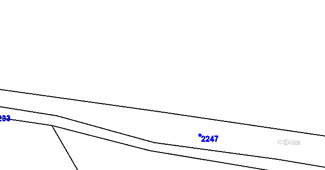 Parcela st. 225/14 v KÚ Trpík, Katastrální mapa