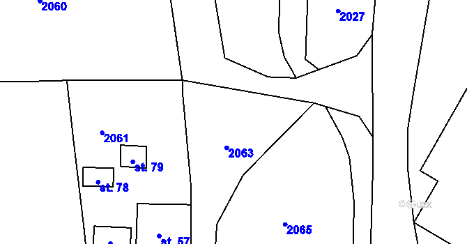 Parcela st. 28 v KÚ Trpík, Katastrální mapa