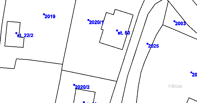 Parcela st. 6/2 v KÚ Trpík, Katastrální mapa