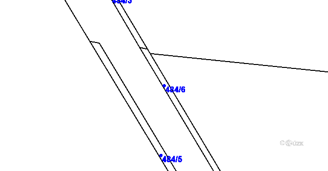 Parcela st. 484/6 v KÚ Dasný, Katastrální mapa